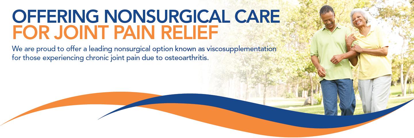 Offering Nonsurgical Care for Joint Pain Relief
